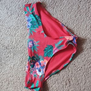 Red Floral Bikini Bottom